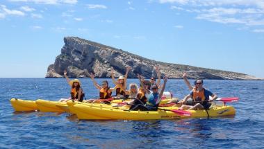 Kayak en Isla de Benidorm