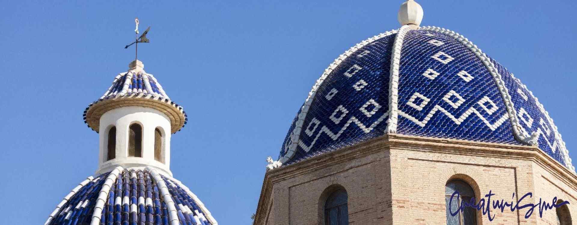 Imatge de la cúpula de l'Església de la Verge del Consol a Altea